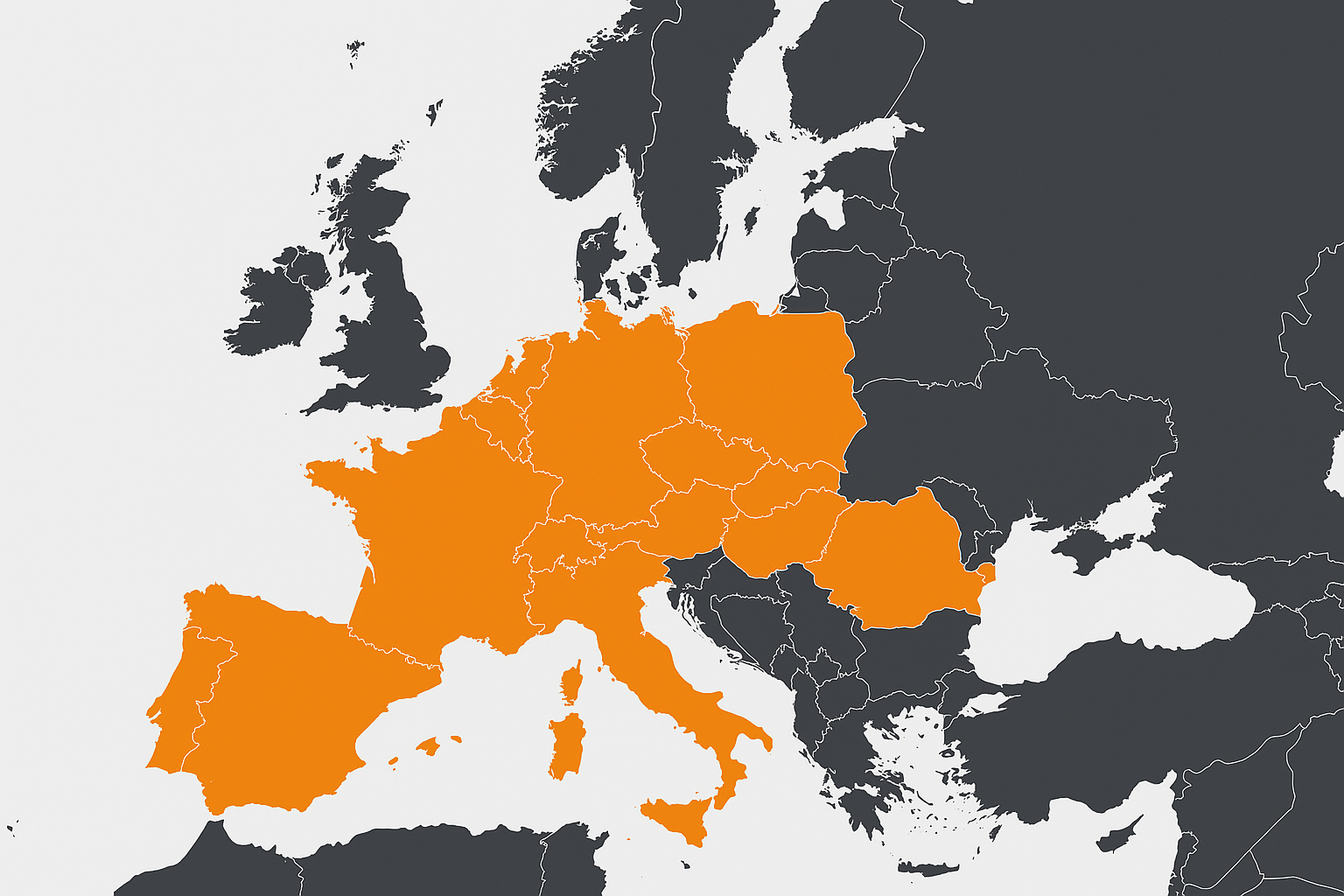 Carte des pays couverts